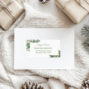 Prettige feestdagen Kerst-klassiek, rustiek, feest Etiket