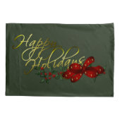 prettige feestdagen kerst kussensloop (Achterkant-Links)