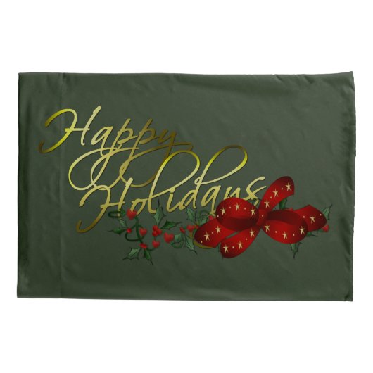 prettige feestdagen kerst kussensloop (Achterkant-Links)