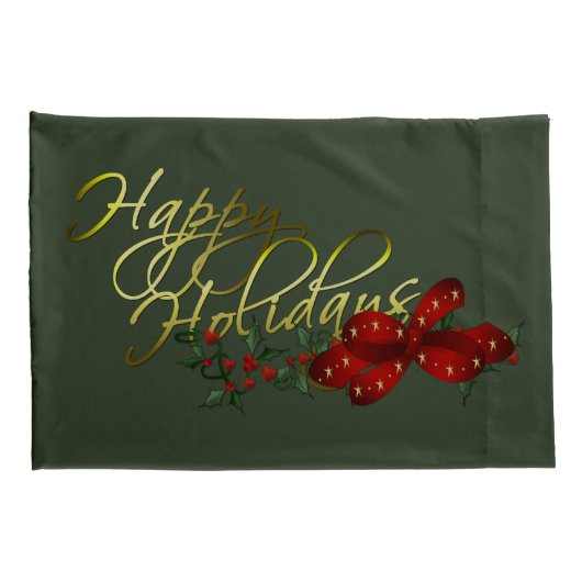 prettige feestdagen kerst kussensloop (Achterkant-Rechts)