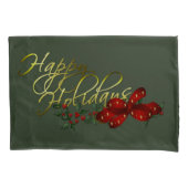 prettige feestdagen kerst kussensloop (Voorkant-Links)