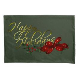 prettige feestdagen kerst kussensloop