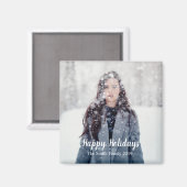 prettige feestdagen  kerst magneet (Voorkant / Achterkant)