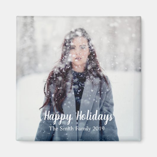 prettige feestdagen  kerst magneet (Voorkant)