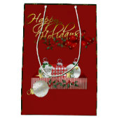 prettige feestdagen kerst medium cadeauzakje (Achterkant)