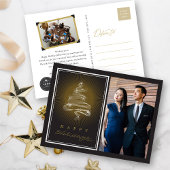 prettige feestdagen kerst met mousserende kerstbom