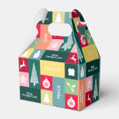 Prettige feestdagen Kerst > Moderne bedrijfsnaam Bedankdoosjes (Achterkant)