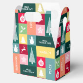 Prettige feestdagen Kerst > Moderne bedrijfsnaam Bedankdoosjes (Geopend)