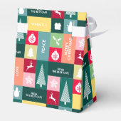 Prettige feestdagen Kerst > Moderne bedrijfsnaam Bedankdoosjes (Achterkant)