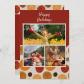 Prettige feestdagen Kerst Moderne Waterverf 3 Foto (Voorkant / Achterkant)