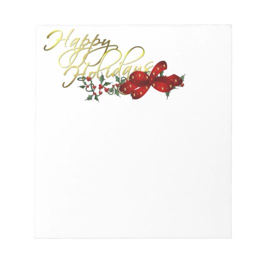 prettige feestdagen kerst notitieblok (Voorkant)