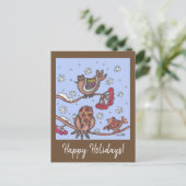 Prettige feestdagen Kerst Oekraïense volkskunst vo (Staand voorkant)