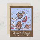 Prettige feestdagen Kerst Oekraïense volkskunst vo (Voorkant / Achterkant)