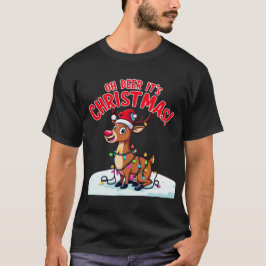 Prettige feestdagen Kerst – Oh Herten Het is Kerst T-shirt