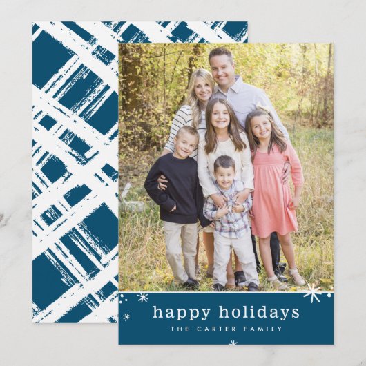 PRETTIGE FEESTDAGEN ₩ Kerst schattig feestelijk sp Feestdagenkaart (Voorkant / Achterkant)