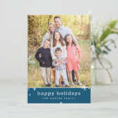 PRETTIGE FEESTDAGEN ₩ Kerst schattig feestelijk sp Feestdagenkaart (Staand voorkant)