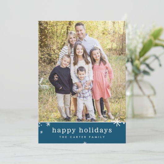 PRETTIGE FEESTDAGEN ₩ Kerst schattig feestelijk sp Feestdagenkaart (Staand voorkant)