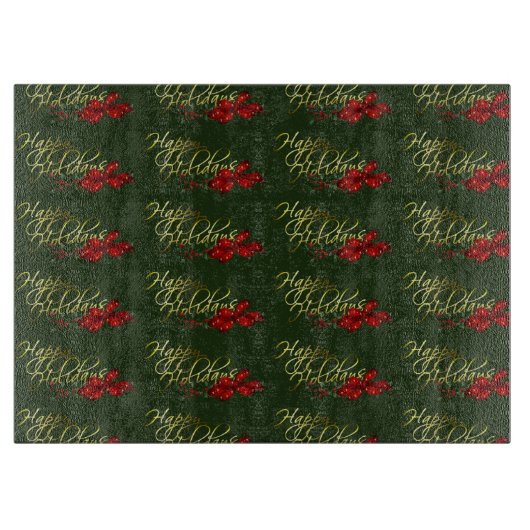 prettige feestdagen kerst snijplank (Voorkant)