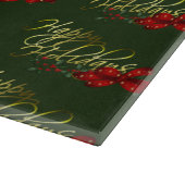 prettige feestdagen kerst snijplank (Hoek)