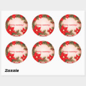 Prettige feestdagen Kerst sticker (Vel)