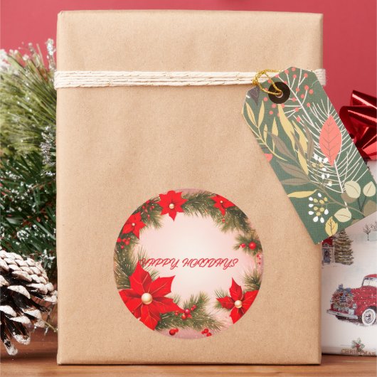 Prettige feestdagen Kerst sticker (Feestdagen)