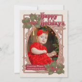 Prettige feestdagen Kerst -  stijl foto Feestdagenkaart (Voorkant)