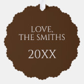 Prettige feestdagen Kerst Suiker Koekjes Bakkerij Ornament Kaart (Achterkant)