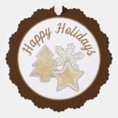 Prettige feestdagen Kerst Suiker Koekjes Bakkerij Ornament Kaart (Voorkant)