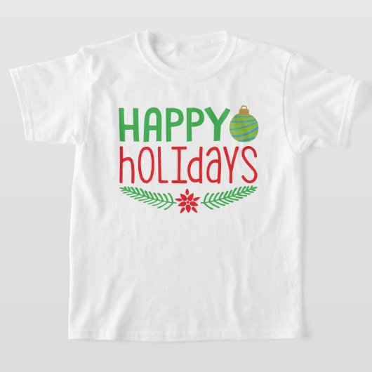 prettige feestdagen kerst t-shirt (Laagn)
