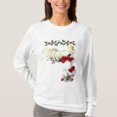 prettige feestdagen kerst t-shirt (Voorkant)