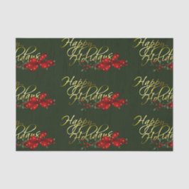 prettige feestdagen kerst tissuepapier