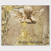 Prettige feestdagen Kerst Verpakking Cadeaupapier (Vlak)