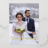 Prettige feestdagen Kerst vrolijk en getrouwd Foto (Voorkant)