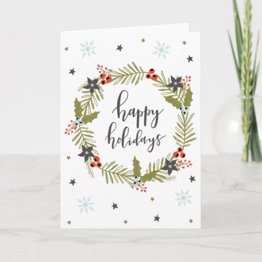 prettige feestdagen "" Kerst Wenskaart Kaart (Voorkant)