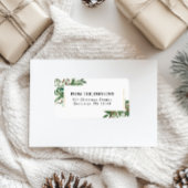 Prettige feestdagen -Kerstadres Etiket