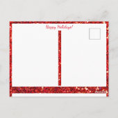 prettige feestdagen Kerstadvertentie met fotoscrip Briefkaart (Achterkant)