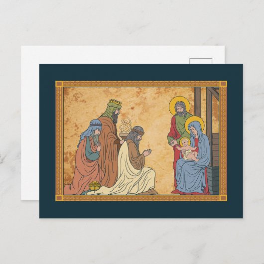 prettige feestdagen | Kerstakerreligie (Voorkant / Achterkant)