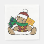 prettige feestdagen kerstBeer Servet (Voorkant)