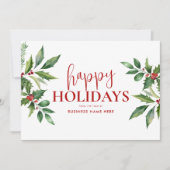 Prettige feestdagen Kerstbloemenzaak Feestdagenkaart (Voorkant)