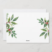 Prettige feestdagen Kerstbloemenzaak Feestdagenkaart (Achterkant)