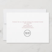 prettige feestdagen kerstbomen Corporate Logo Feestdagenkaart (Achterkant)