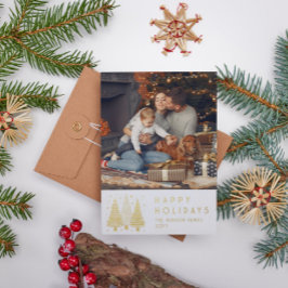 Prettige feestdagen Kerstbomen Eenvoudige foto