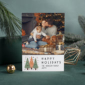 Prettige feestdagen Kerstbomen Eenvoudige foto