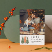 Prettige feestdagen Kerstbomen Eenvoudige foto