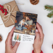 Prettige feestdagen Kerstbomen Eenvoudige foto