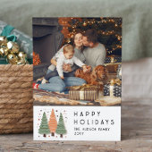 Prettige feestdagen Kerstbomen Eenvoudige foto