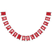 Prettige feestdagen Kerstbomen & tijgers patroon Vlaggetjes (Alle)