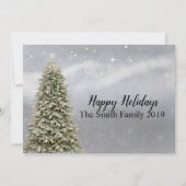 prettige feestdagen kerstboom aankondiging (Voorkant)