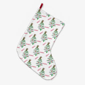 prettige feestdagen kerstboom grote kerstsok (Voorkant (Hangend))