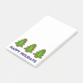 Prettige feestdagen Kerstboom koekjesbakken Post-it® Notes (Schuin)